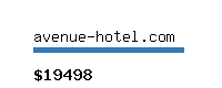 avenue-hotel.com Website value calculator