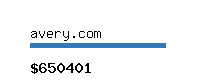 avery.com Website value calculator