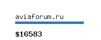 aviaforum.ru Website value calculator