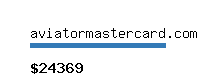 aviatormastercard.com Website value calculator