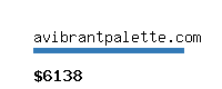avibrantpalette.com Website value calculator