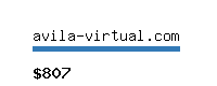 avila-virtual.com Website value calculator