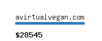 avirtualvegan.com Website value calculator