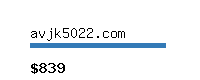 avjk5022.com Website value calculator