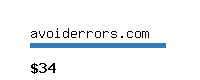 avoiderrors.com Website value calculator