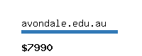 avondale.edu.au Website value calculator