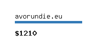 avorundie.eu Website value calculator