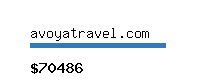 avoyatravel.com Website value calculator