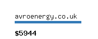 avroenergy.co.uk Website value calculator