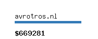 avrotros.nl Website value calculator