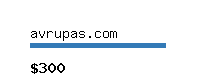 avrupas.com Website value calculator