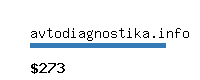 avtodiagnostika.info Website value calculator