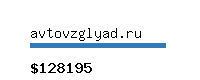 avtovzglyad.ru Website value calculator