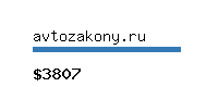 avtozakony.ru Website value calculator
