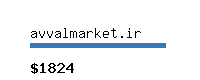 avvalmarket.ir Website value calculator