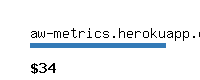 aw-metrics.herokuapp.com Website value calculator