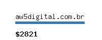 aw5digital.com.br Website value calculator