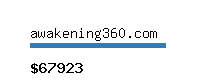 awakening360.com Website value calculator