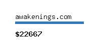 awakenings.com Website value calculator
