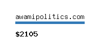 awamipolitics.com Website value calculator