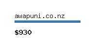 awapuni.co.nz Website value calculator