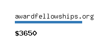 awardfellowships.org Website value calculator