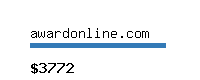 awardonline.com Website value calculator