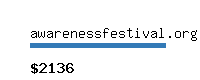 awarenessfestival.org Website value calculator