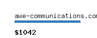 awe-communications.com Website value calculator