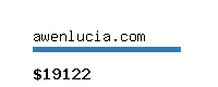 awenlucia.com Website value calculator