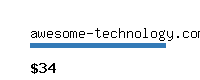 awesome-technology.com Website value calculator