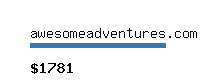 awesomeadventures.com Website value calculator