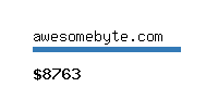 awesomebyte.com Website value calculator