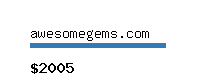 awesomegems.com Website value calculator