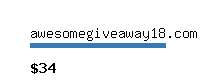 awesomegiveaway18.com Website value calculator