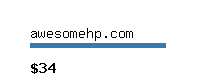 awesomehp.com Website value calculator