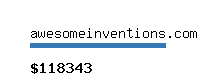 awesomeinventions.com Website value calculator