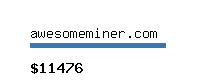 awesomeminer.com Website value calculator