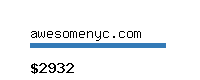 awesomenyc.com Website value calculator