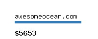 awesomeocean.com Website value calculator