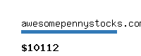 awesomepennystocks.com Website value calculator