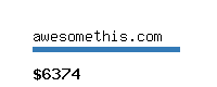 awesomethis.com Website value calculator