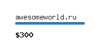 awesomeworld.ru Website value calculator