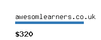 awesomlearners.co.uk Website value calculator