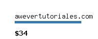 awevertutoriales.com Website value calculator