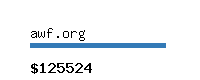 awf.org Website value calculator