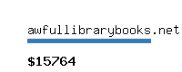 awfullibrarybooks.net Website value calculator