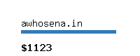 awhosena.in Website value calculator