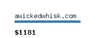 awickedwhisk.com Website value calculator