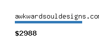 awkwardsouldesigns.com Website value calculator